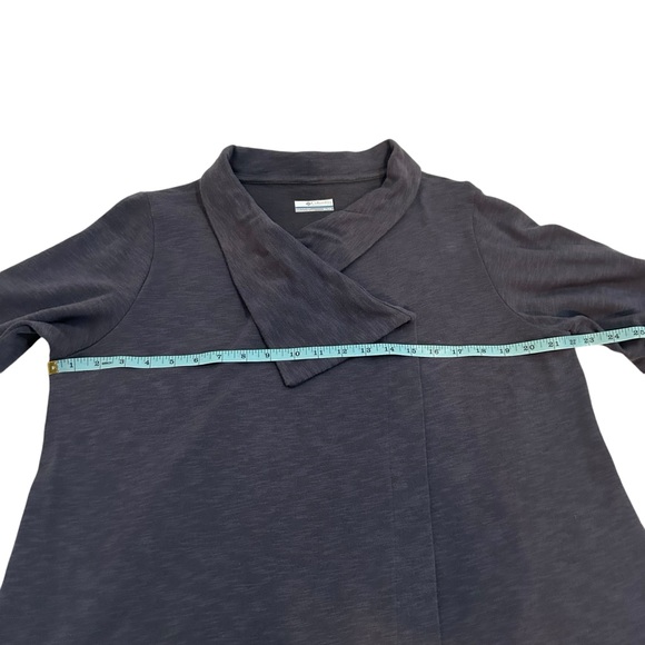 Columbia Sportswear Downtime Wrap Front Jacket Top Blue Gray Color Size XL - Picture 7 of 14